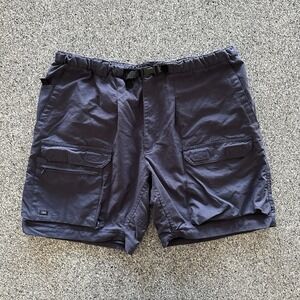 Vintage Outersport Shorts Mens XL Cargo Nylon Outdoor Hiking Trail Belted 7"